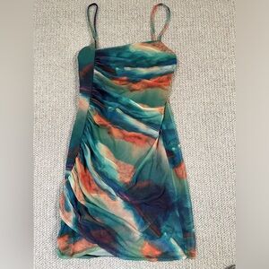 Topshop mesh mini dress